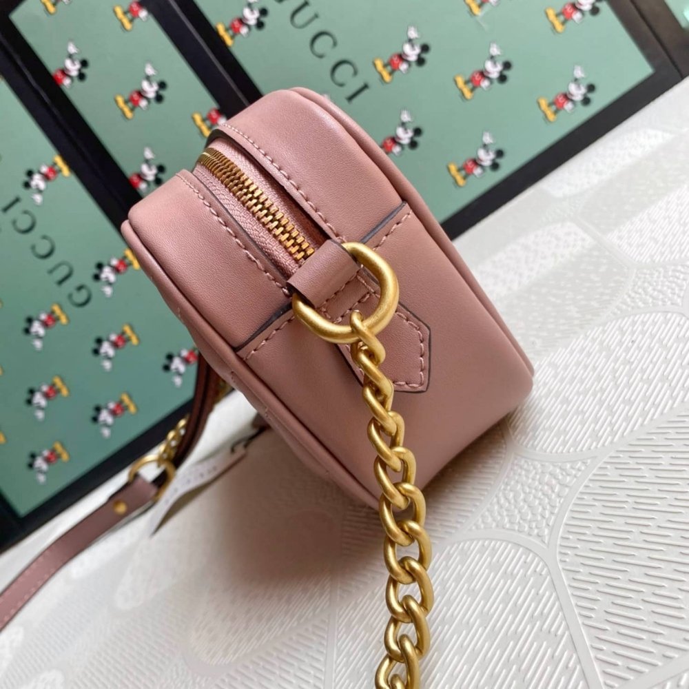 Gucci GG Marmont Small Shoulder Bag Pink 24Cm 447632 DTD1T 5729