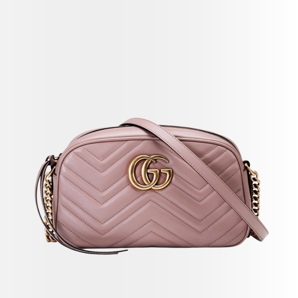 Gucci GG Marmont Small Shoulder Bag Pink 24Cm 447632 DTD1T 5729
