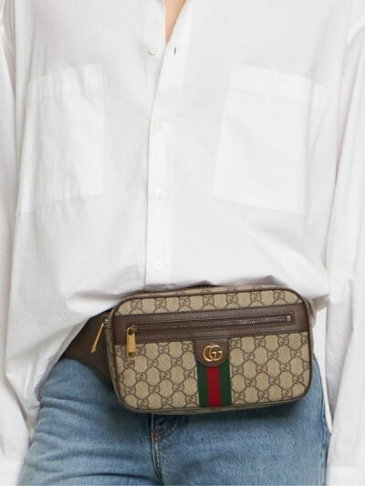 Gucci GG Ophidia Small Belt Brown Bag 24Cm 574796 97SIT 8747