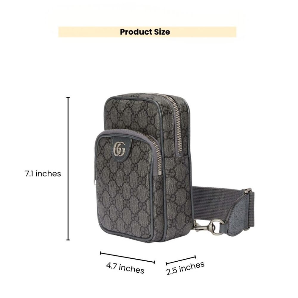 Gucci GG Ophidia Small Crossbody Bag Grey 18Cm 752565UULHK8576