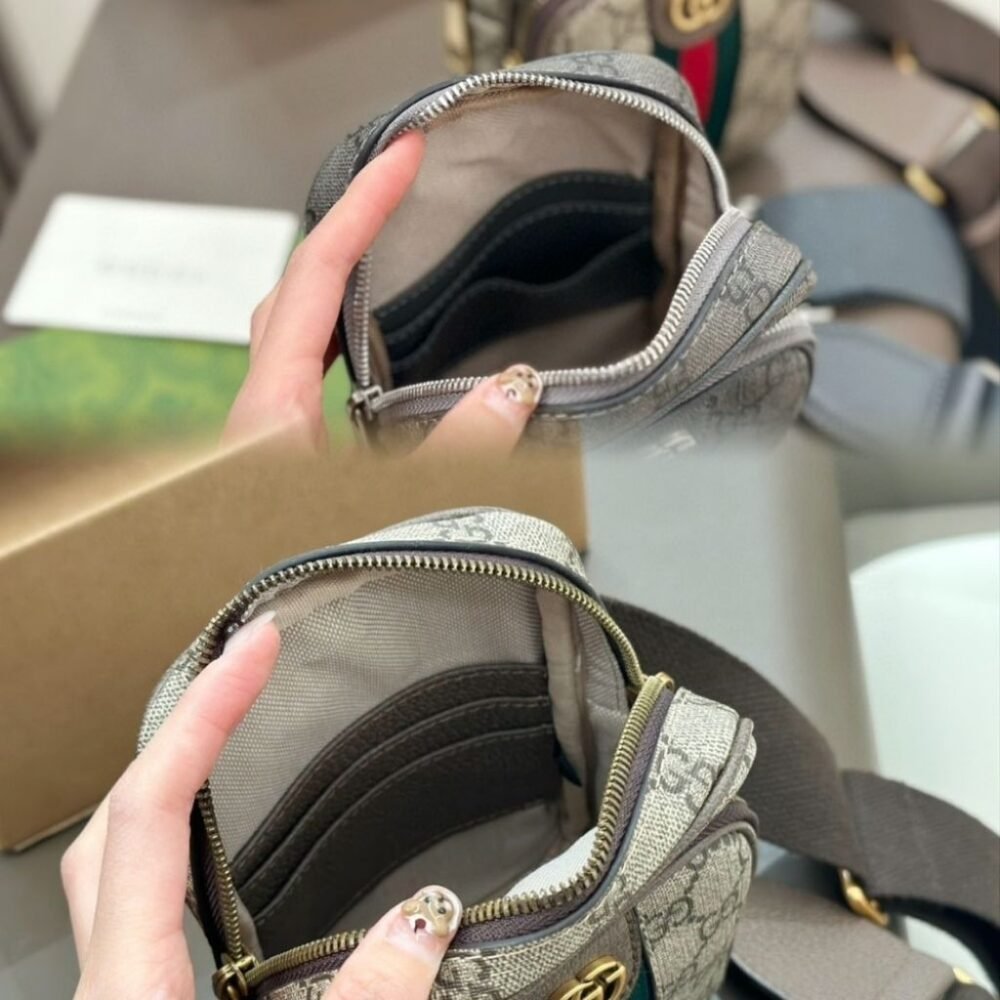 Gucci GG Ophidia Small Crossbody Bag Grey 18Cm 752565UULHK8576