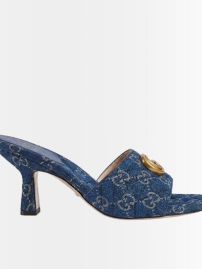 Gucci GG Slide Sandal Blue Denim