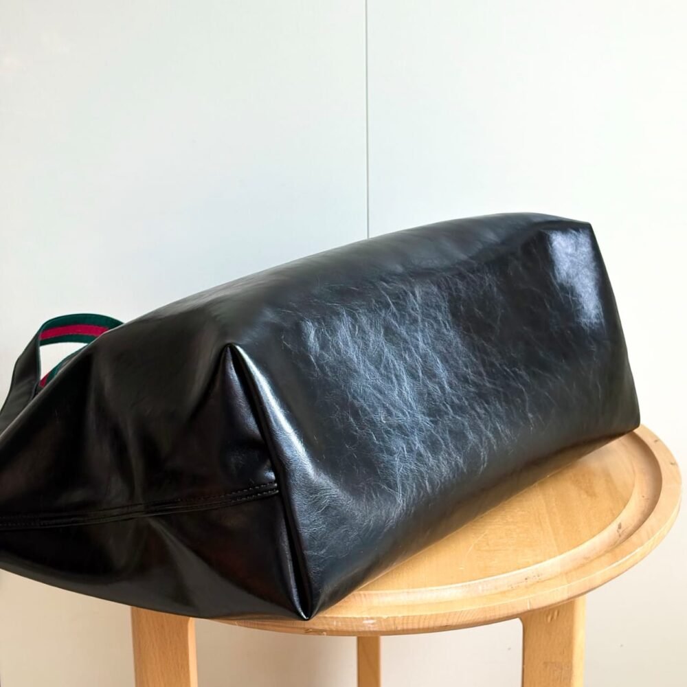 Gucci Giglio Large Tote Bag Black Leather 60Cm 853971 AAF2H 1060