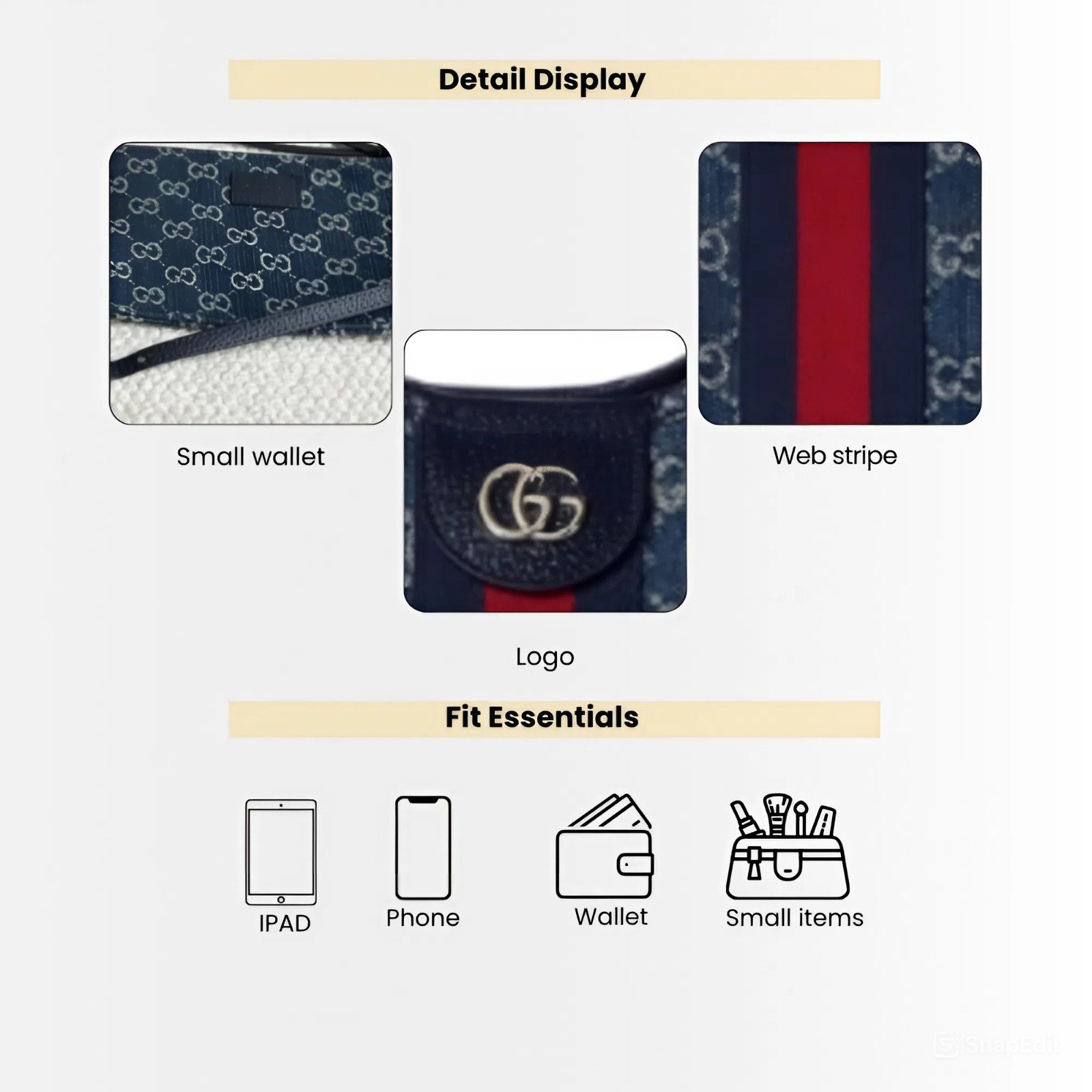 Gucci Giglio Large Tote Bag GG Blue Denim 60Cm 853971 FAFFQ 8864
