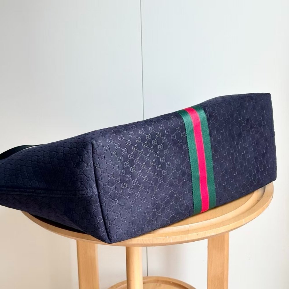 Gucci Giglio Large Tote Bag Navy Blue 60Cm 853971 CAABV 4541