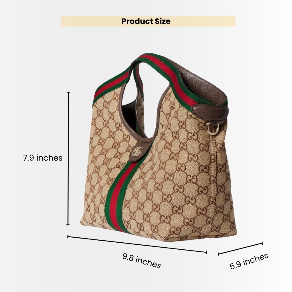 Gucci Giglio Small Tote Bag GG Canvas Dark Brown 25Cm 860845 AAF8L 2547