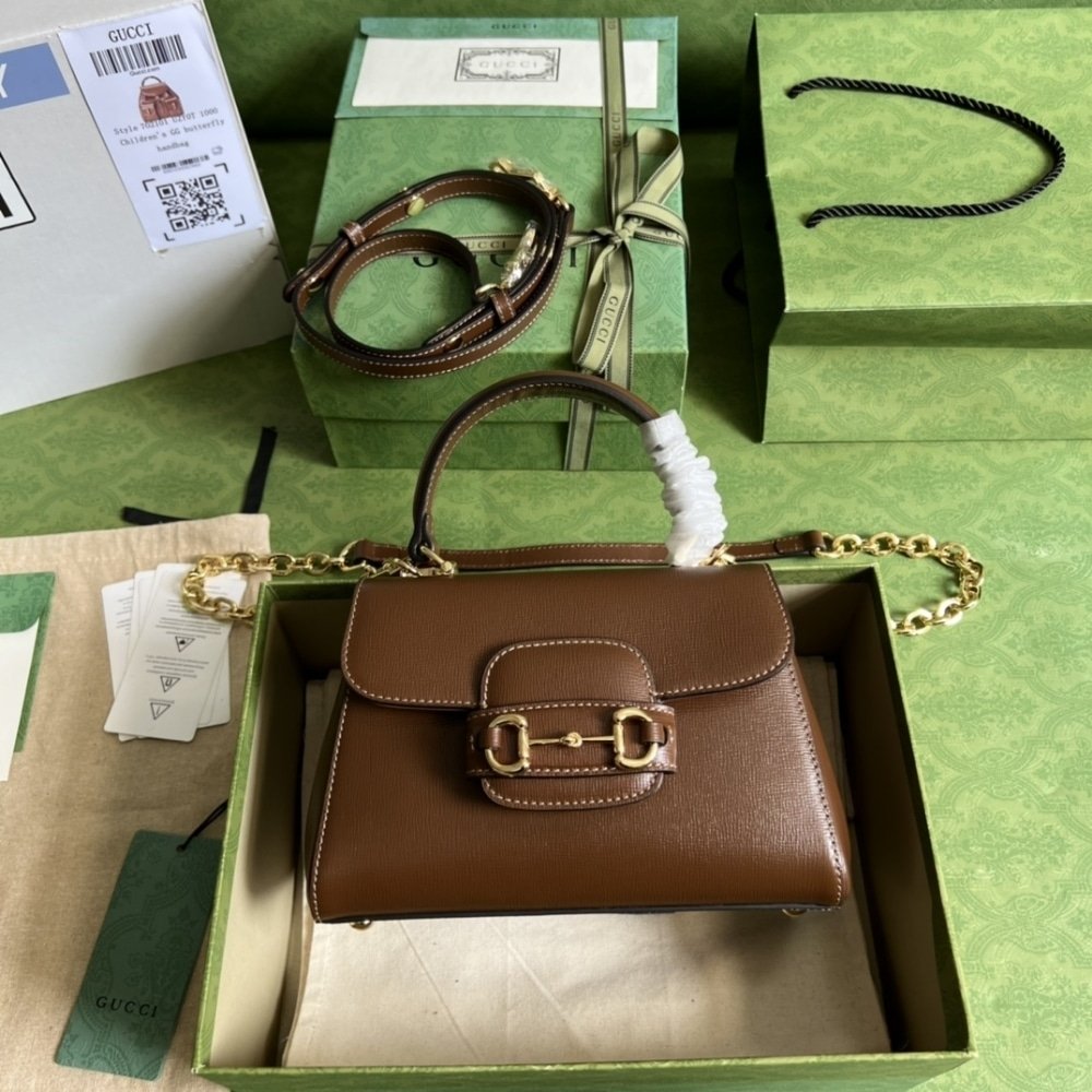 Gucci Horsebit 1955 Mini Bag Brown 22Cm 703848 AAA7G 2361