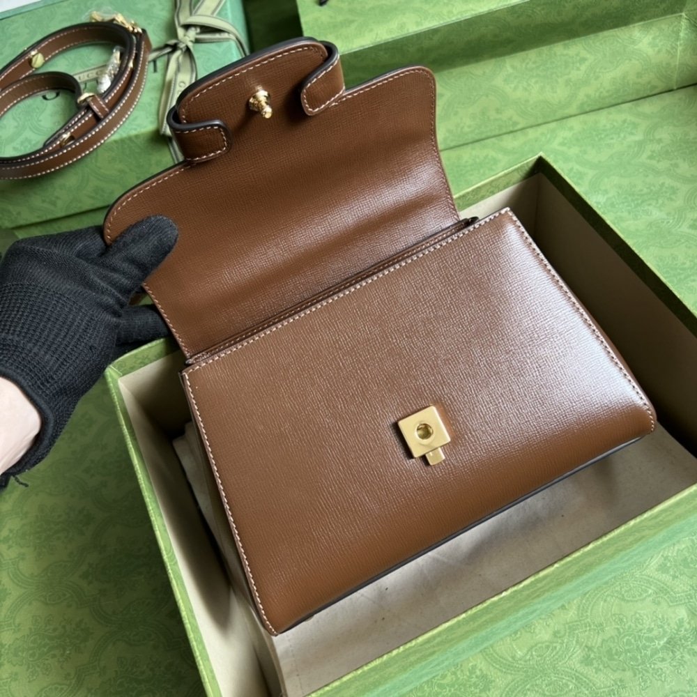 Gucci Horsebit 1955 Mini Bag Brown 22Cm 703848 AAA7G 2361