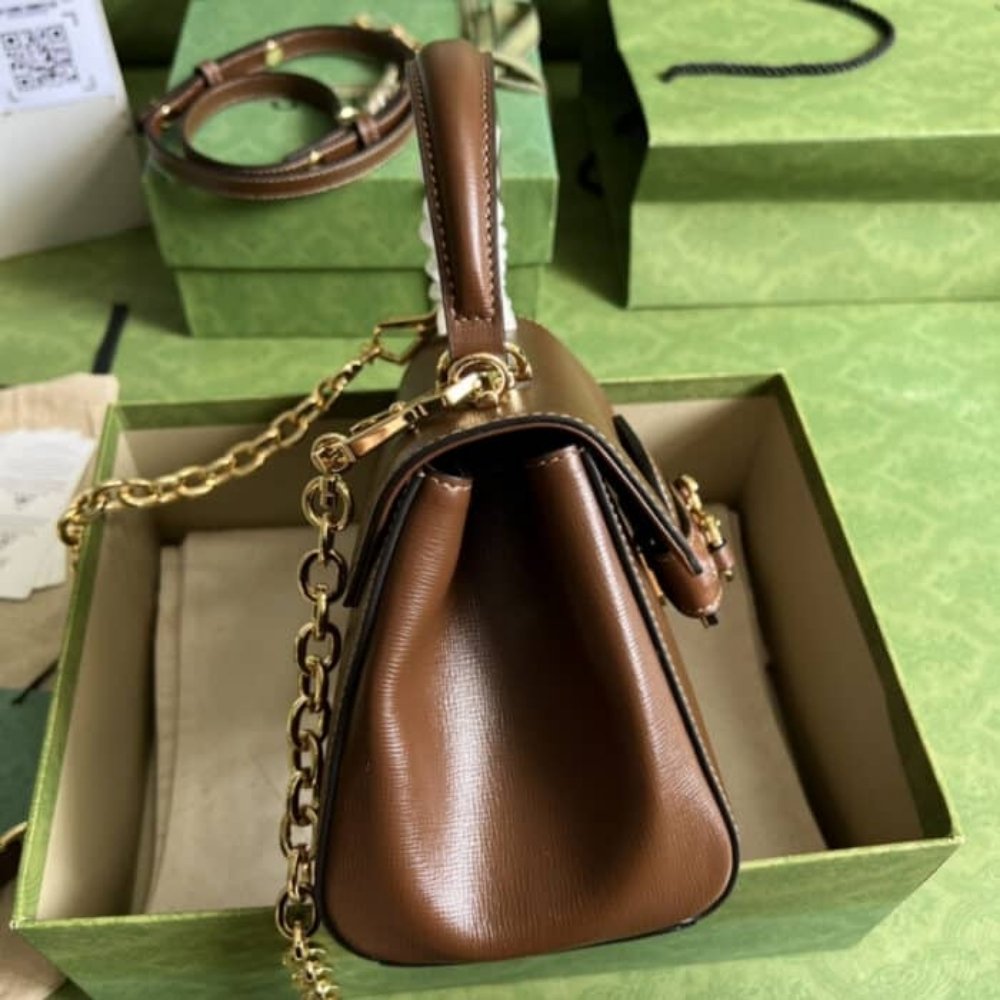 Gucci Horsebit 1955 Mini Bag Brown 22Cm 703848 AAA7G 2361