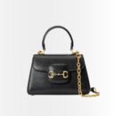 Gucci Horsebit 1955 Mini Top Handle Bag Black 22Cm 703848 AAA7G 1000