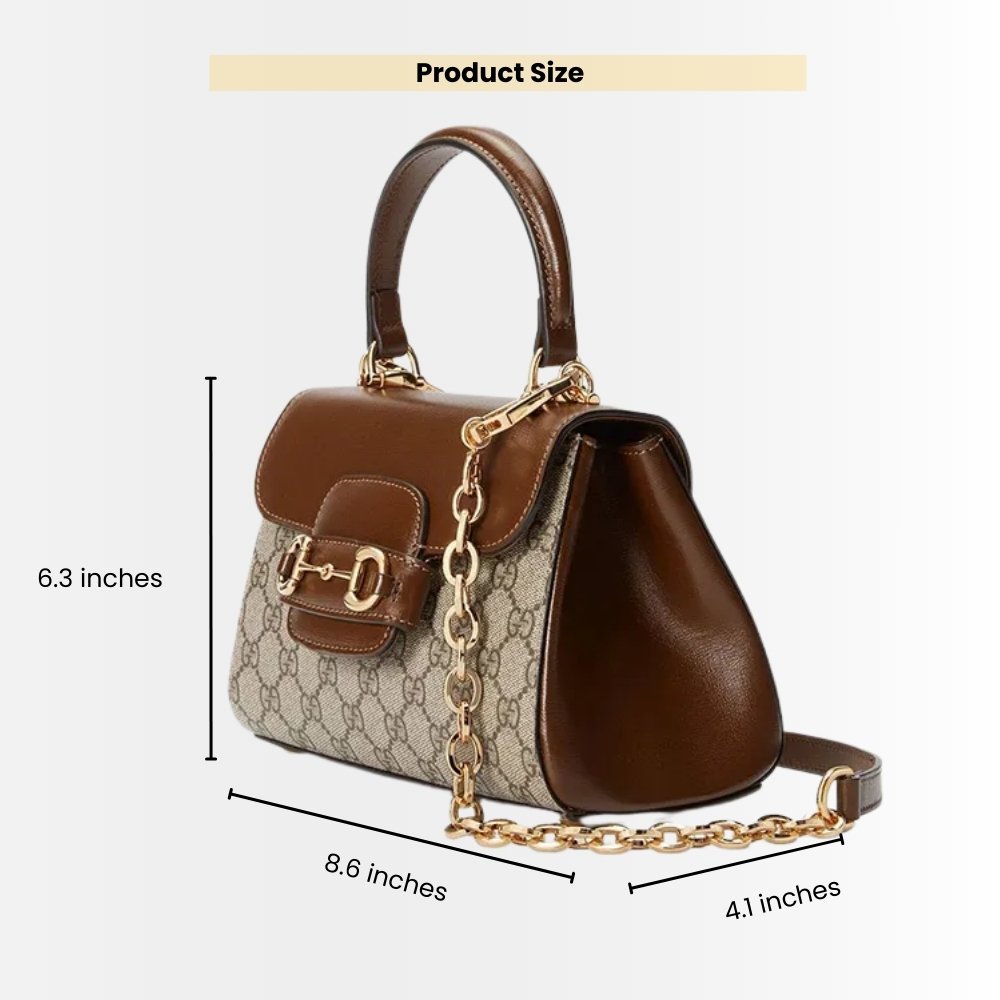 Gucci Horsebit 1955 Mini Top Handle Bag Light Brown 22Cm 703848 9AAAJ 8563