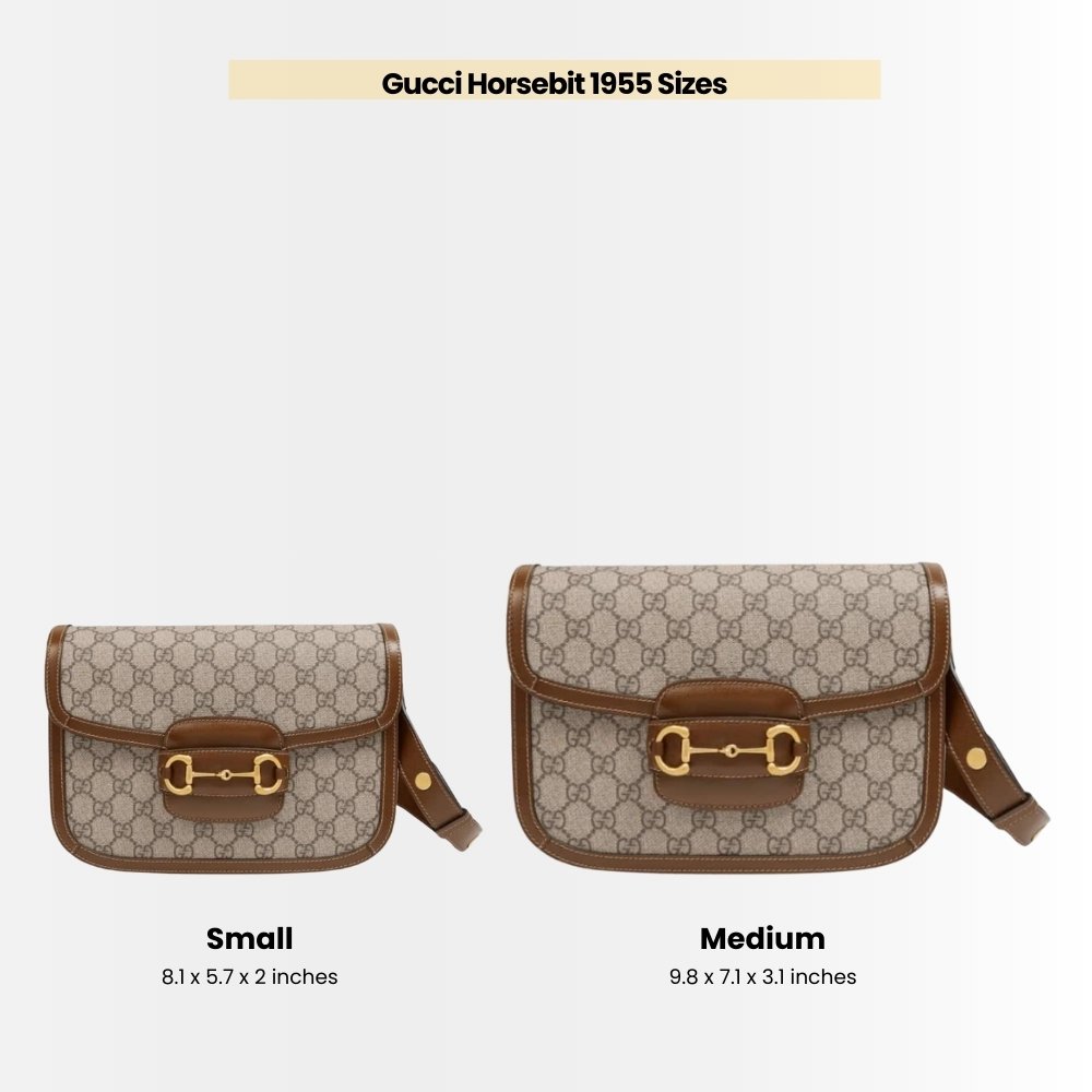 Gucci Horsebit 1955 Small Shoulder Bag GG Supreme Canvas Beige Brown 20Cm 658574 HUHHG 8565
