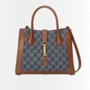 Gucci Jackie 1961 Medium Original GG Dark Denim Blue 30Cm 649016 2KQGG 8375