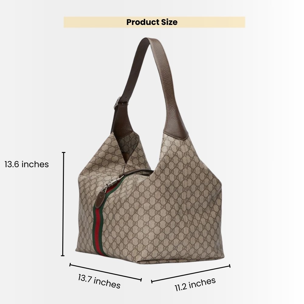Gucci Jackie 1961 Medium Shoulder Bag Beige 35Cm 758684 FACIP 8747