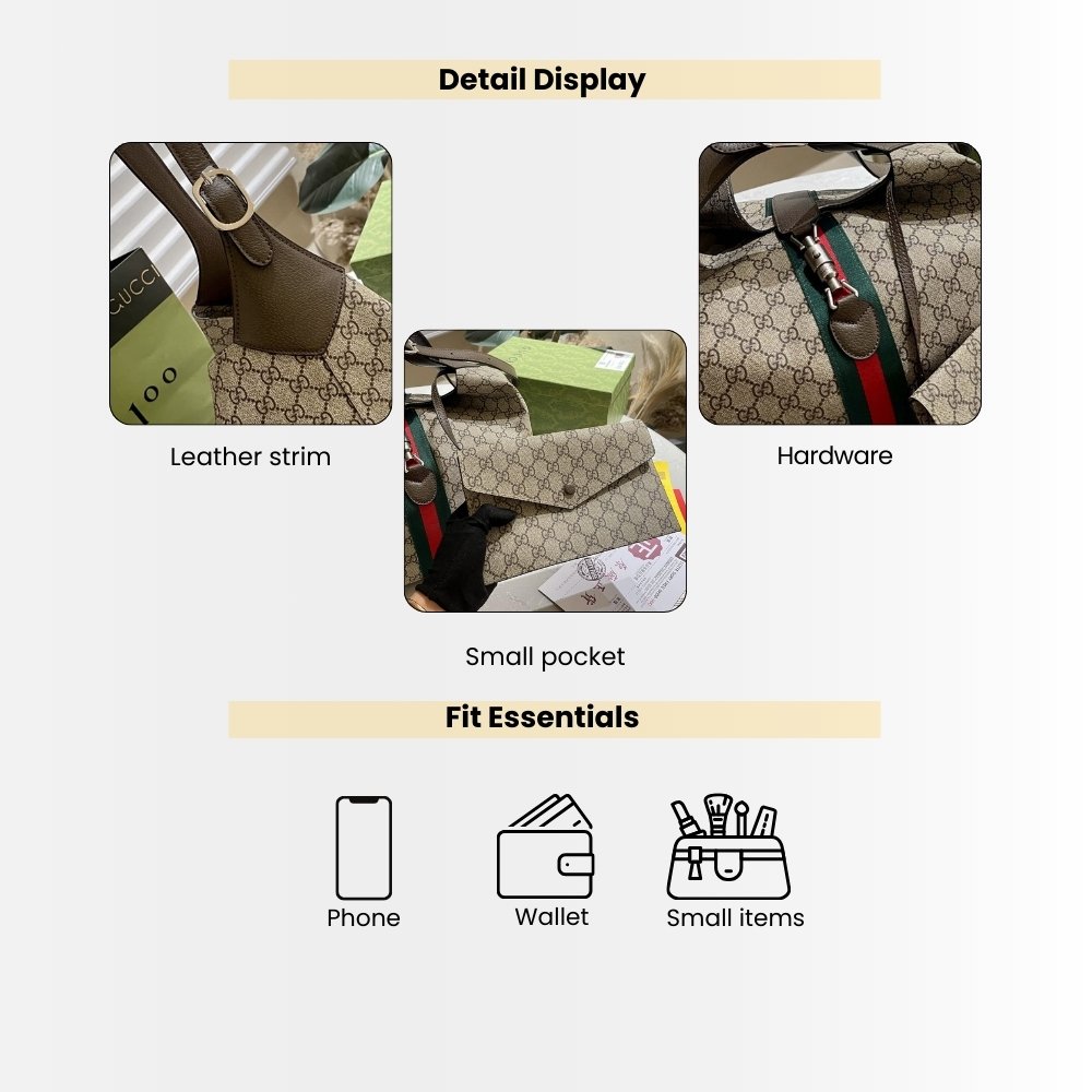 Gucci Jackie 1961 Medium Shoulder Bag Beige 35Cm 758684 FACIP 8747