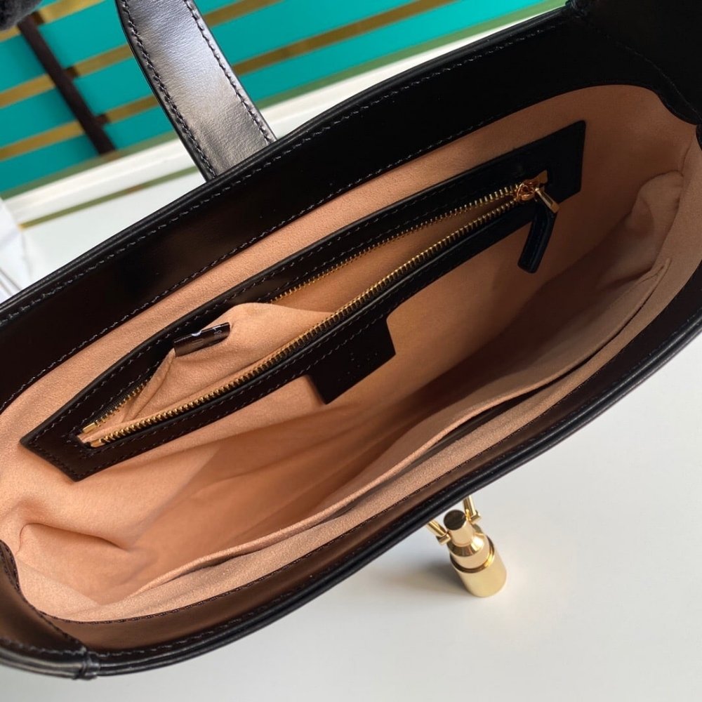 Gucci Jackie 1961 Medium Shoulder Bag Black 28Cm 636709 10O0G 1000