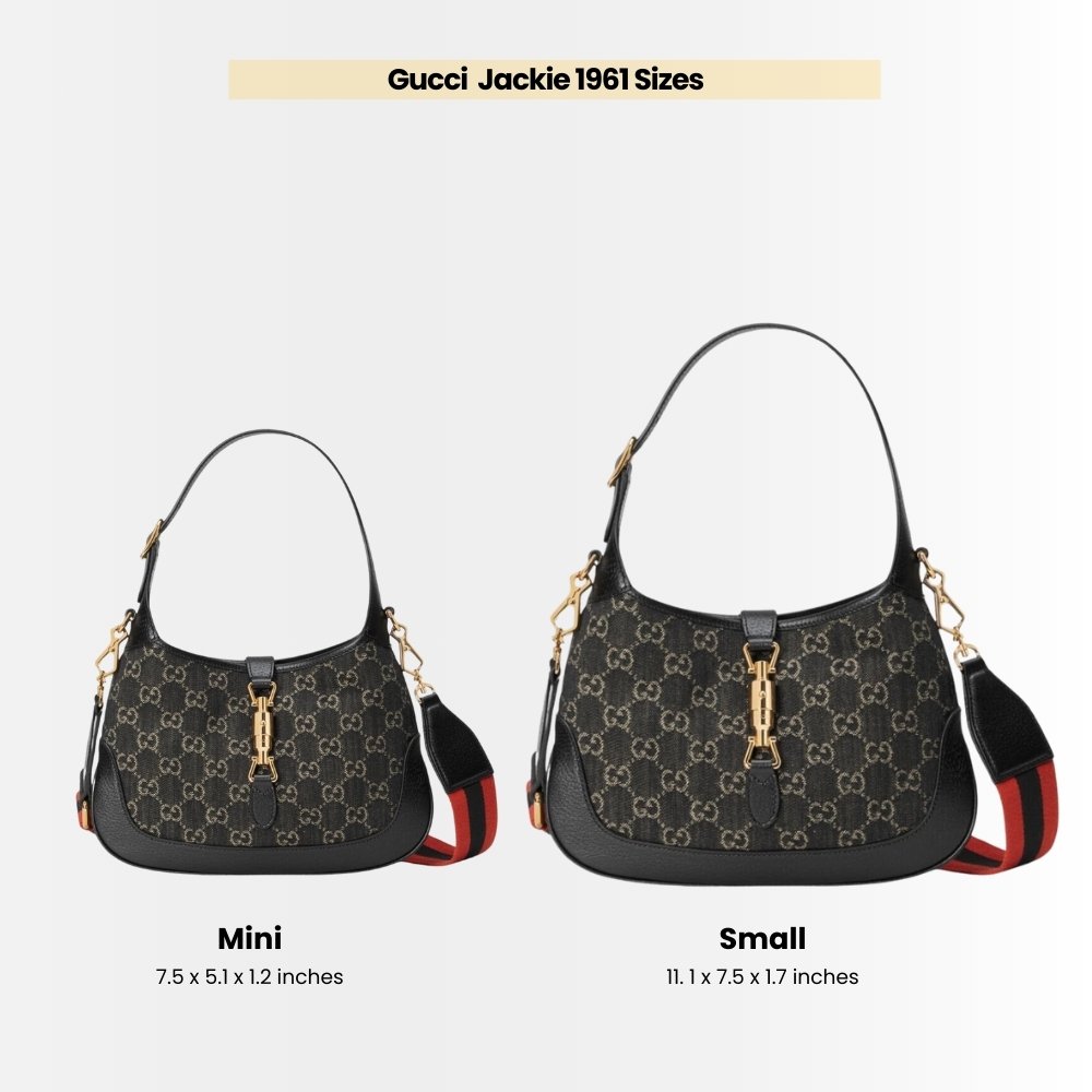 Gucci Jackie 1961 Medium Shoulder Bag Black And Ivory 28cm 685127 UN3AG 1294