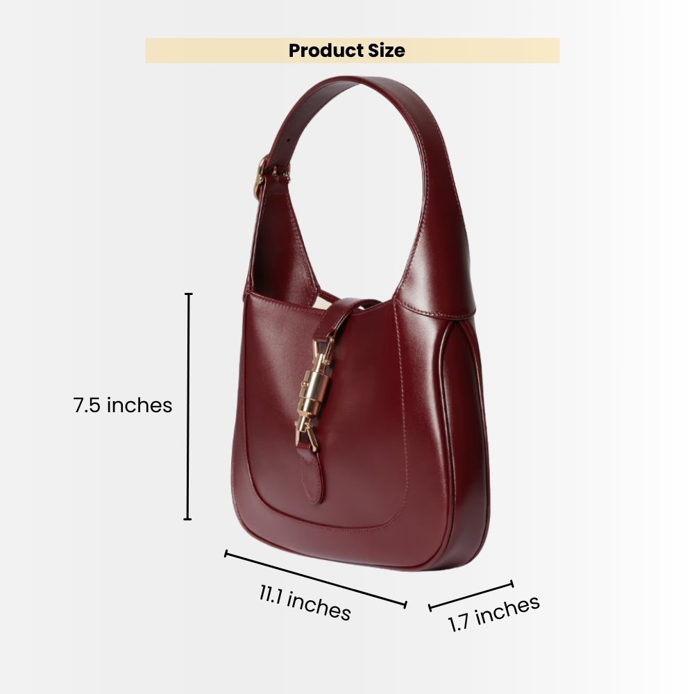 Gucci Jackie 1961 Medium Shoulder Bag Red Leather 28Cm 636709 10O0G 6638