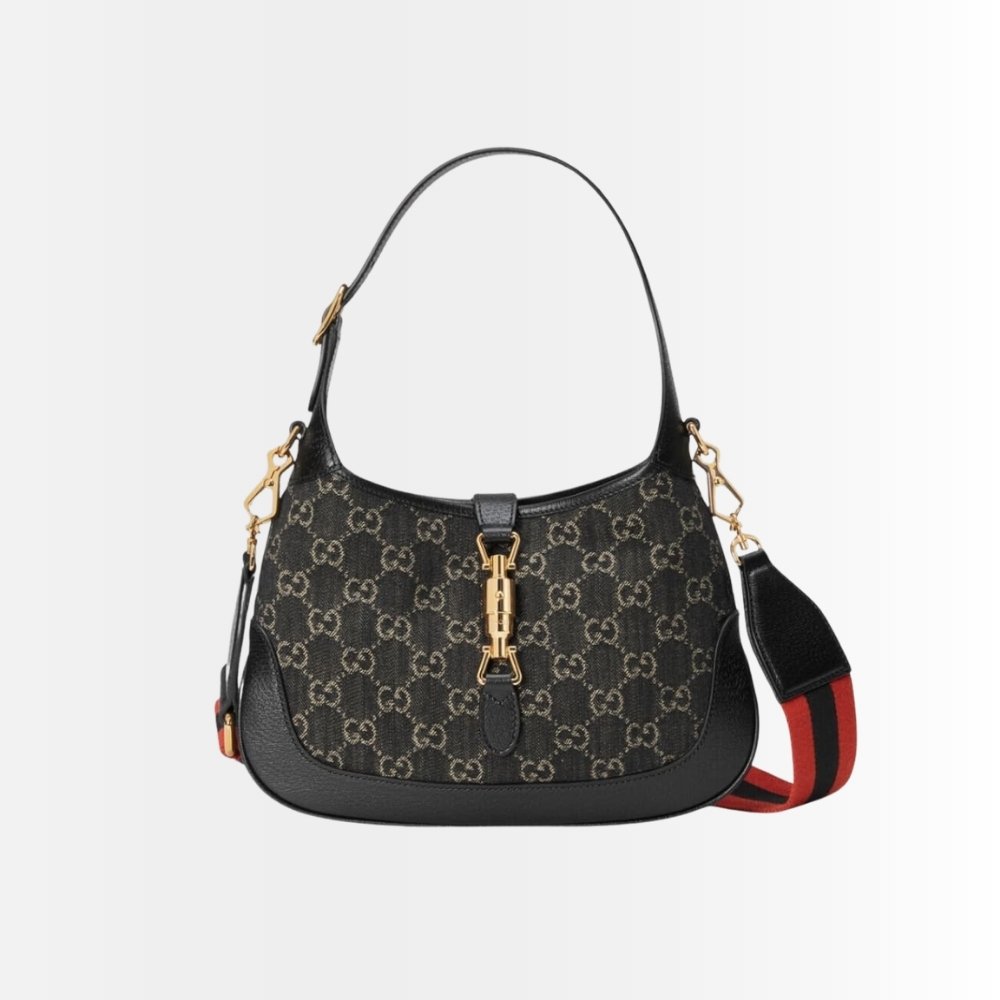 Gucci Jackie 1961 Mini Shoulder Bag Black And Ivory 19cm 685127 UN3AG 1294