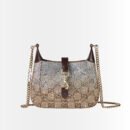Gucci Jackie Notte Mini Bag Beige And Dark Brown 19Cm 782889 FAD1Z 2541