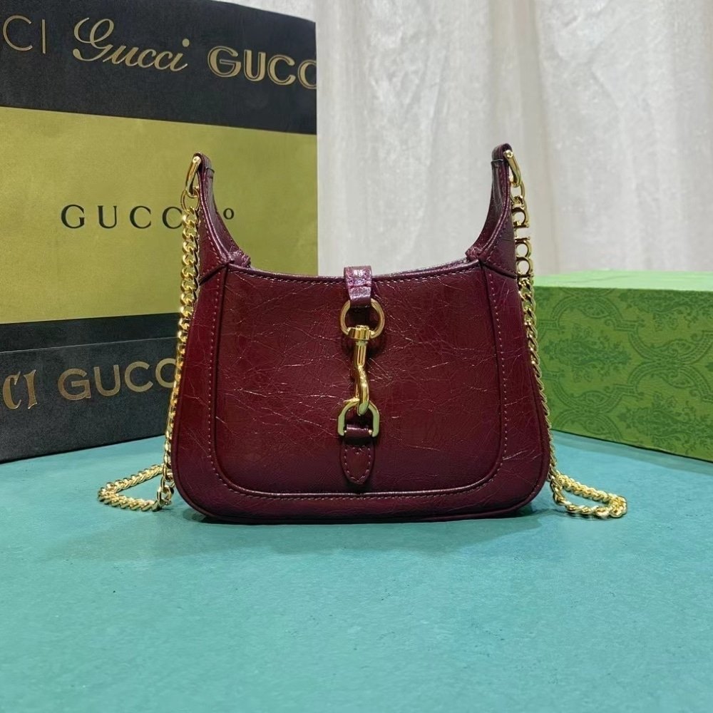 Gucci Jackie Notte Mini Bag Rosso Ancora Red 19Cm 782889 0P50G 6207