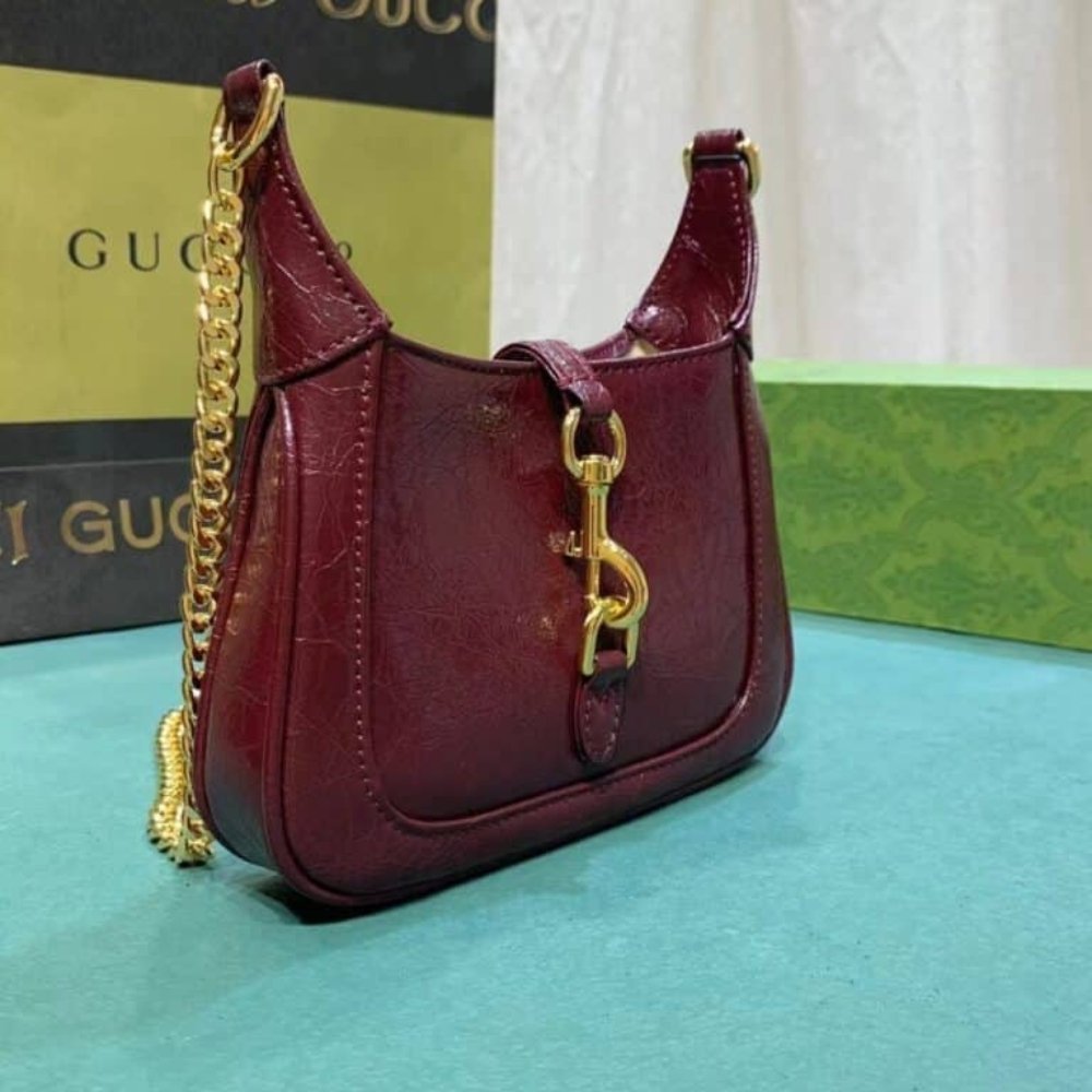 Gucci Jackie Notte Mini Bag Rosso Ancora Red 19Cm 782889 0P50G 6207