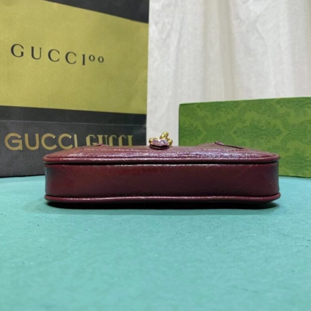 Gucci Jackie Notte Mini Bag Rosso Ancora Red 19Cm 782889 0P50G 6207