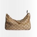 Gucci Lady Lunetta Chain Small Shoulder Bag GG Canvas Sand And Brown 24Cm A0034B FAGGX 9651