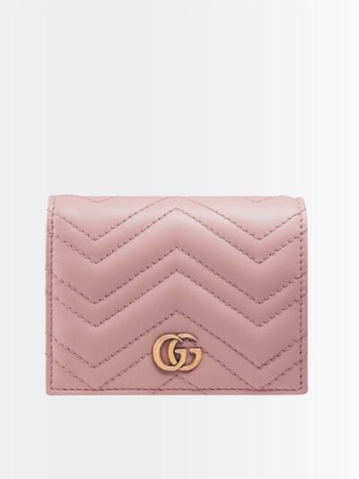 Gucci Marmont Card Case Wallet Pink 11Cm 466492 AAGJE 5825