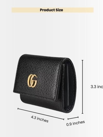 Gucci Marmont Key Wallet Black 11Cm ‎456118 CAO0G 1000