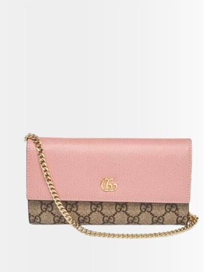 Gucci Marmont Wallet With Chain Pink 19Cm 456116 17WAG 5788
