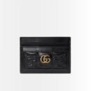 Gucci Matelassé Card Case Black 9Cm 723790 UM8LG 1000