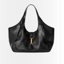 Gucci Mercato Medium Tote Bag Black Leather 35cm 866645 AAGIA 1000