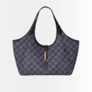Gucci Mercato Medium Tote Bag GG Canvas Denim Blue 35cm
