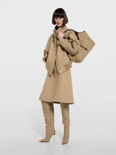 Gucci Mercato Medium Tote Bag Sand And Brown GG Canvas 35cm 866645 FAFV2 9651
