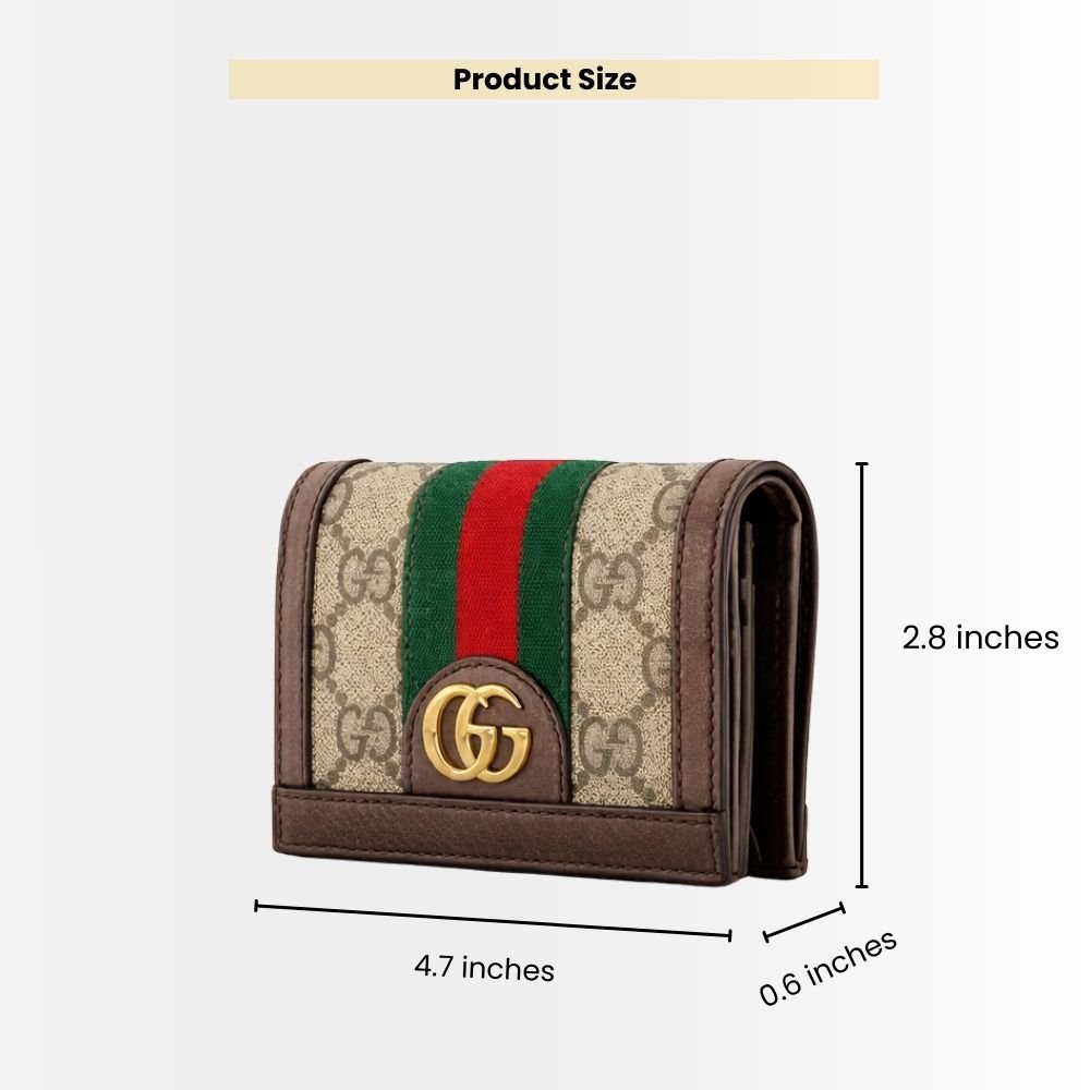 Gucci Ophidia Card Case Wallet Supreme Brown 11Cm 523155 96IWG 8745