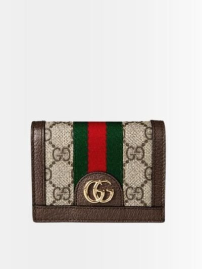 Gucci Ophidia Card Case Wallet Supreme Brown 11Cm 523155 96IWG 8745