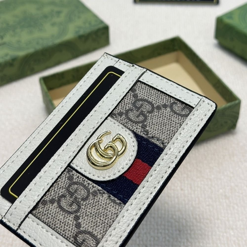 Gucci Ophidia Card Case White 9Cm