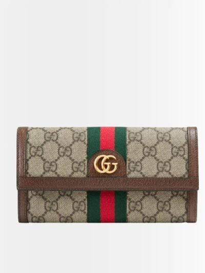 Gucci Ophidia Continental Wallet Brown Supreme 19Cm 523153 96LWG 8745