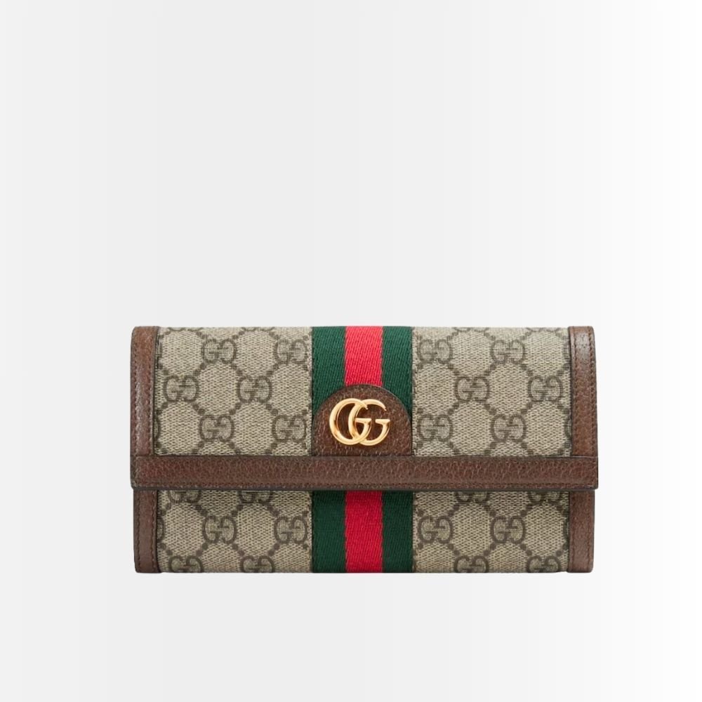 Gucci Ophidia Continental Wallet Brown Supreme 19Cm 523153 96LWG 8745