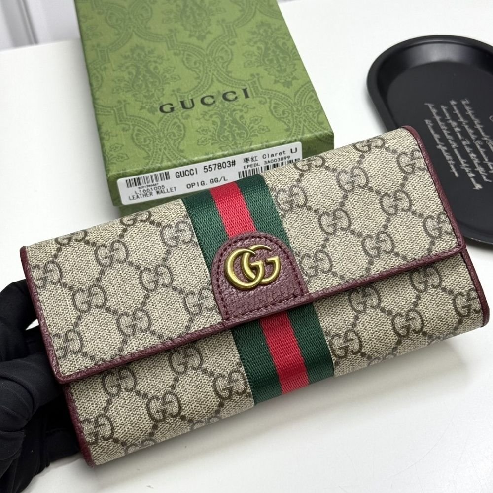 Gucci Ophidia Continental Wallet Red 19Cm 838485 FAE0L 9789