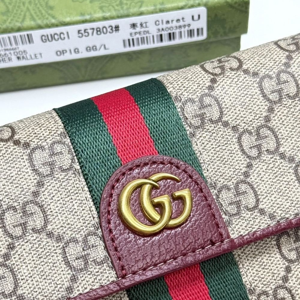Gucci Ophidia Continental Wallet Red 19Cm 838485 FAE0L 9789