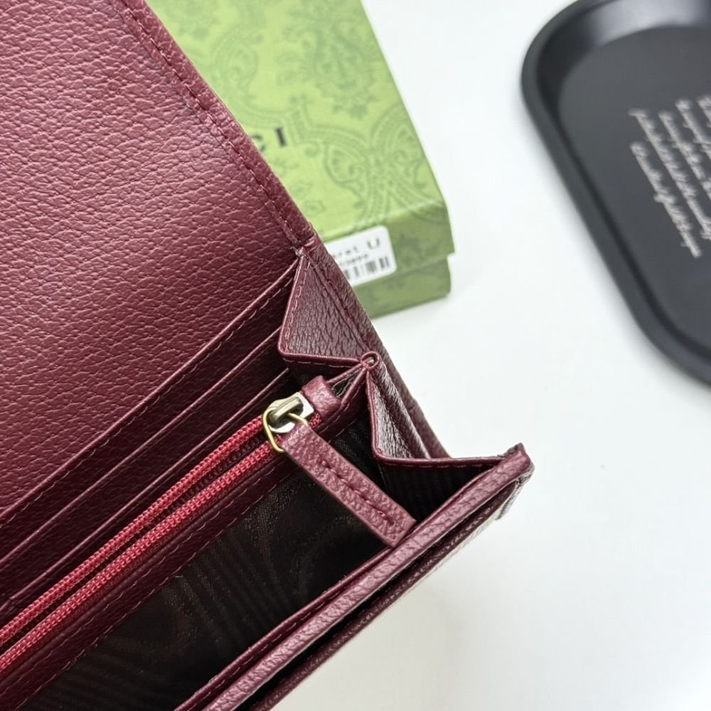 Gucci Ophidia Continental Wallet Red 19Cm 838485 FAE0L 9789