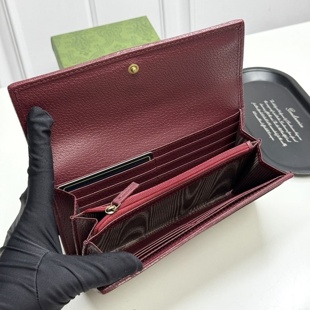 Gucci Ophidia Continental Wallet Red 19Cm 838485 FAE0L 9789