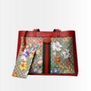 Gucci Ophidia GG Flora Large Tote Bag In Red 44cm