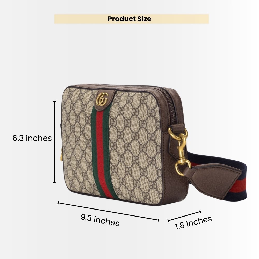 Gucci Ophidia GG Small Shoulder Bag Beige Ebony 23Cm 699439 9C2ST 8920