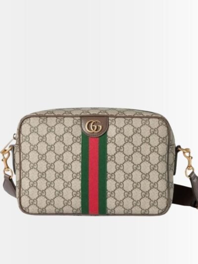 Gucci Ophidia Medium Crossbody Bag Beige And Dark Brown 28Cm 834468 FAEOF 9745