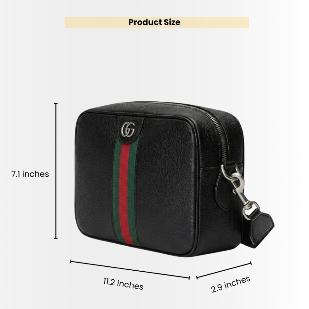 Gucci Ophidia Medium Crossbody Bag Black 28Cm 834468AAE1B1043