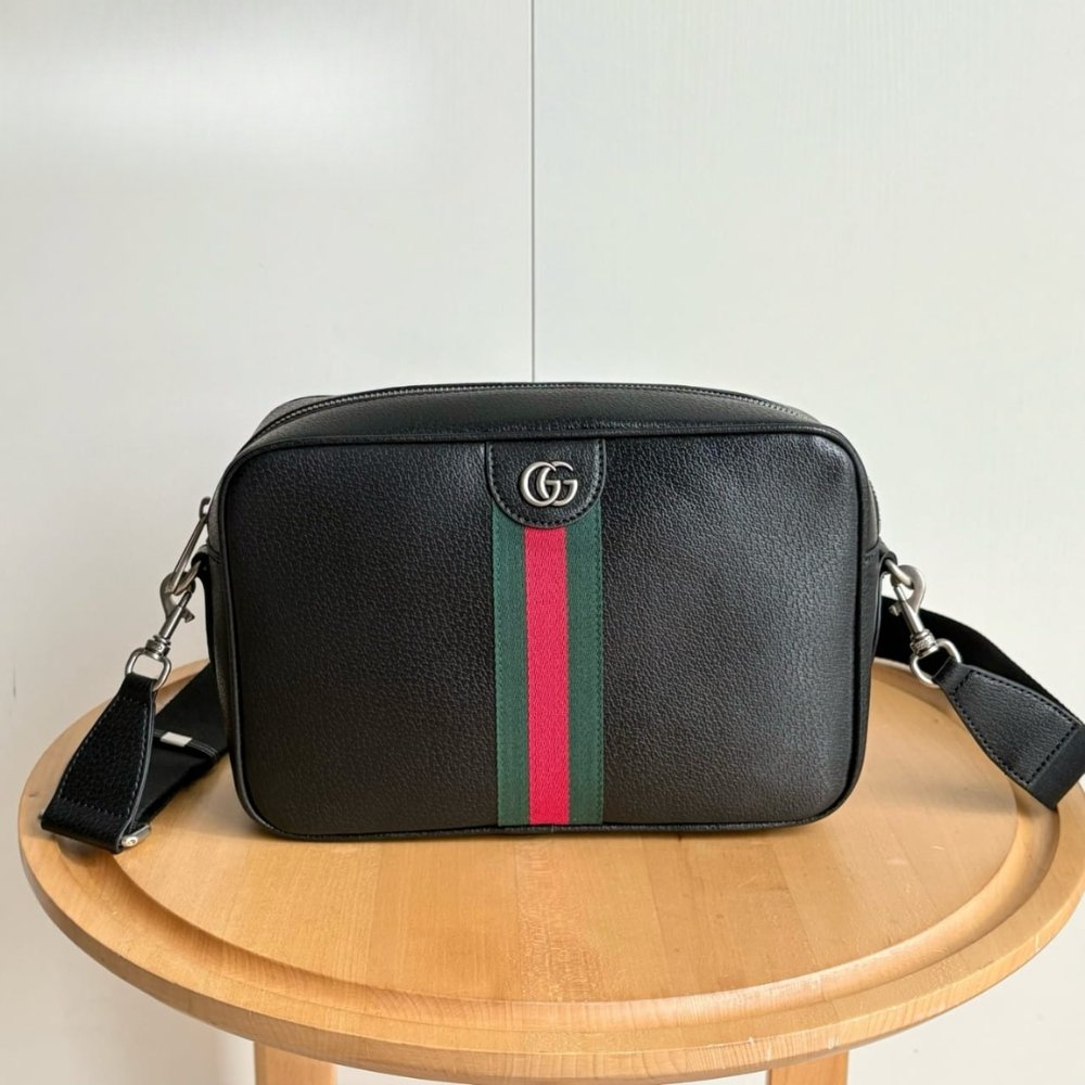 Gucci Ophidia Medium Crossbody Bag Black 28Cm 834468AAE1B1043