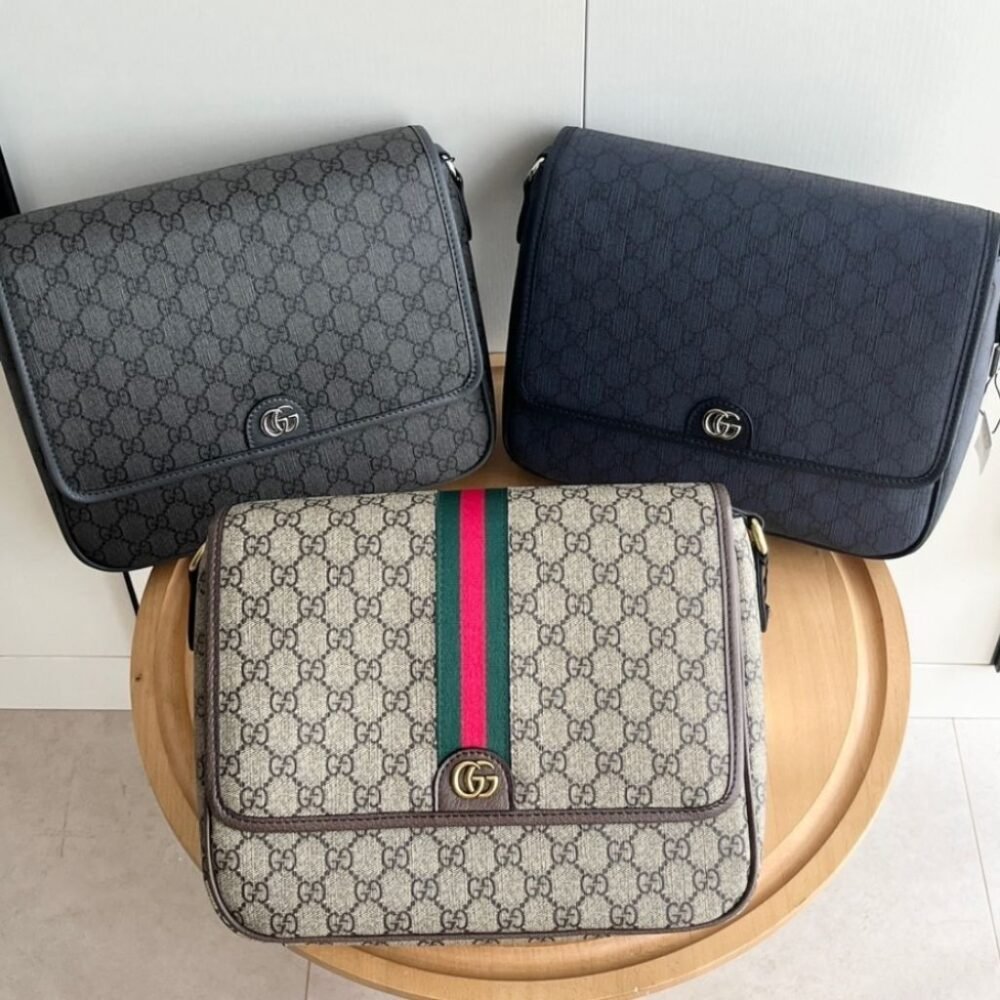 Gucci Ophidia Medium Messenger Bag Beige And Ebony 28Cm 761741 FAJCQ 9741